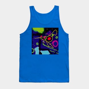 Cosmic Bee - Abstract Art Tank Top